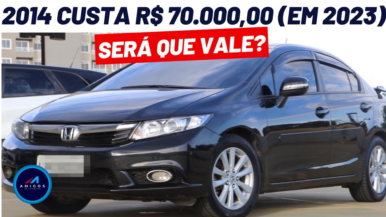 VALE A PENA COMPRAR O HONDA CIVIC G9 LXR 2.0 2014 EM 2023? QUANTO CUSTA? AVALIAÇÃO EM DETALHES