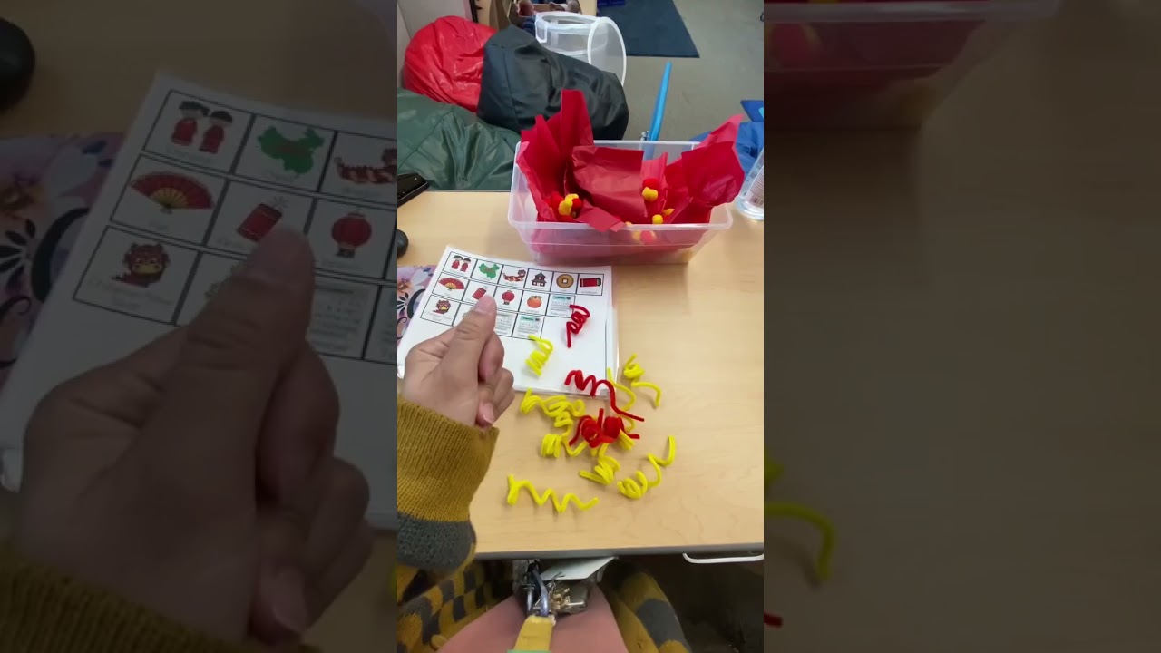 Chinese New Year Themed Sensory Bin