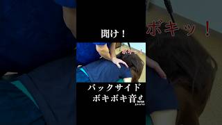 【骨音】バックからの背骨【ボキボキ整体】　　#ボキボキ整体 #shorts s