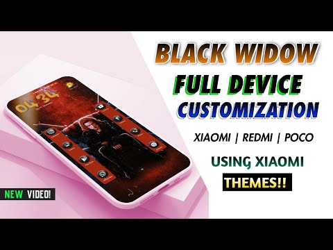 Must Try This Black Widow Cool Customization in Your Xiaomi/Redmi/poco Device's | Xiaomi Themes