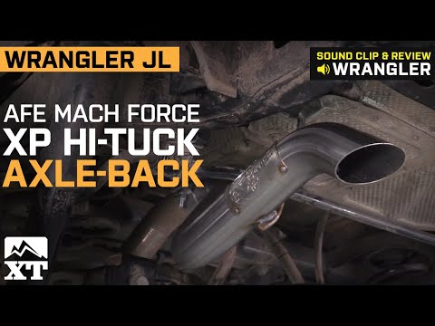 Jeep Wrangler JL 3.6L AFE MACH Force XP Hi-Tuck Axle-Back Exhaust Sound Clip & Review