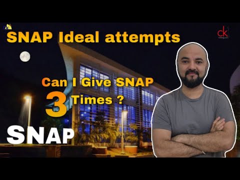SNAP Ideal attempts | 3 times you can give exam!
