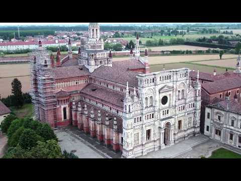 Italy Travel Guide | Certosa Di Pavia By Drone | HD Aerial Footage