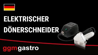 Elektrischer Dönerschneider - Kapazität: 80 kg/Tag - inkl. Netzteil