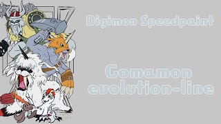 {Digimon Speedpaint} The Gomamon digivolution-line