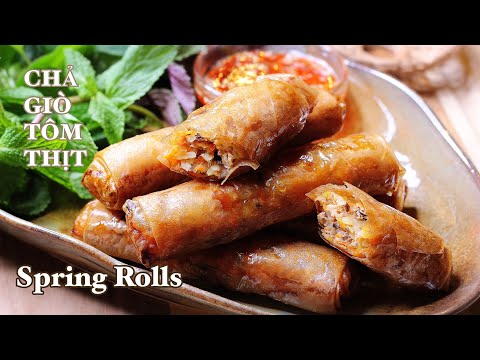 Chả Giò Tôm Thịt - Giòn Rụm Với Cách Sơ Chế Bánh Tráng Thật Đơn Giản