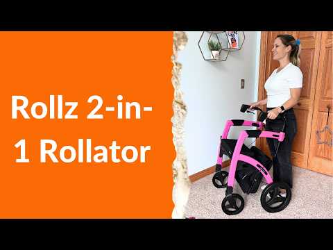 Rollz 2-in-1 Rollator Transport Chair: Adaptive Rollator - MS Exercise