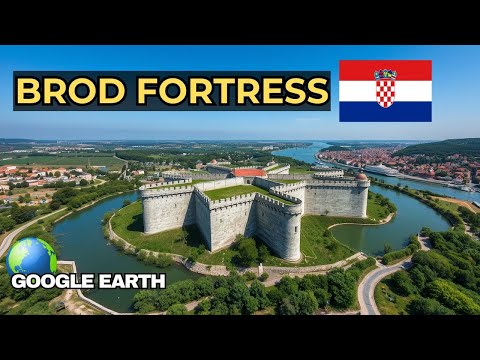 Google Earth View of Brod Fortress in Slavonski Brod, Croatia