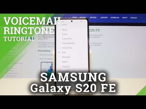 How to Change Voicemail Notification Sounds in SAMSUNG Galaxy S20 FE – Voicemail Customization