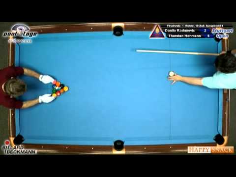 Stuttgart Open 2010 Radunovic-Hohmann, 10-Ball, Pool Billard