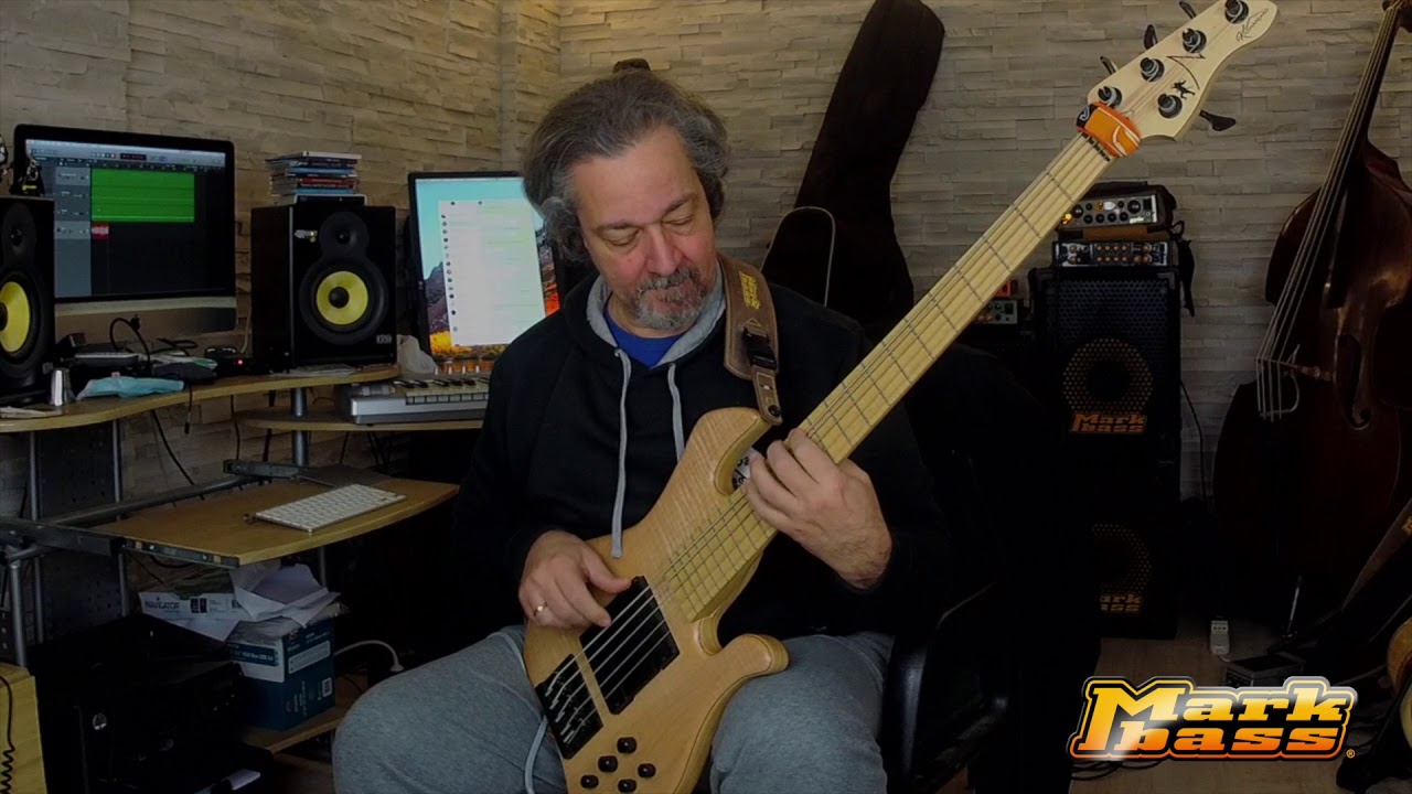 Practicing Mixolidian BeBop scale in a minor II-V-I (FEAT.my Markbass KILIMANJARO)