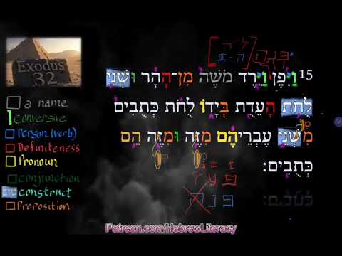 Exodus 32.15 Hebrew immersion (every word explained)