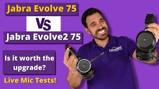 Jabra Evolve 75 vs Jabra Evolve2 75 - Is It Worth the Upgrade? - Live Mic Tests!