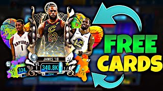 HOW TO GET THE BEST CARDS! SECRET CODES+ FREE STEPH CURRY CARD IN NBA 2K MOBILE! NO MONEY SPENT EP.7