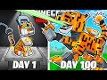 I Survived 100 Days As A MECHA TIGER In HARDCORE Minecraft
