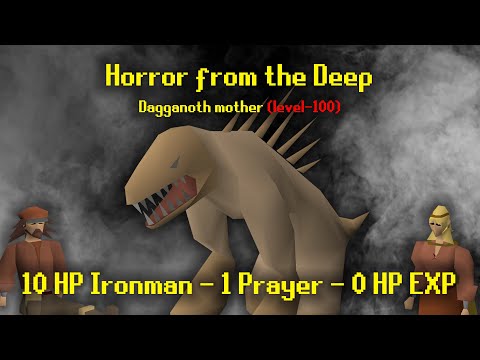 Horror from the Deep | 10 HP Ironman - 1 Prayer - 0 HP EXP