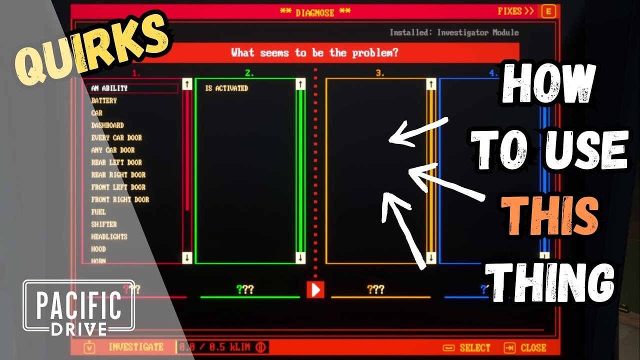 Pacific Drive Tips | Quirks & how to use Tinker Station