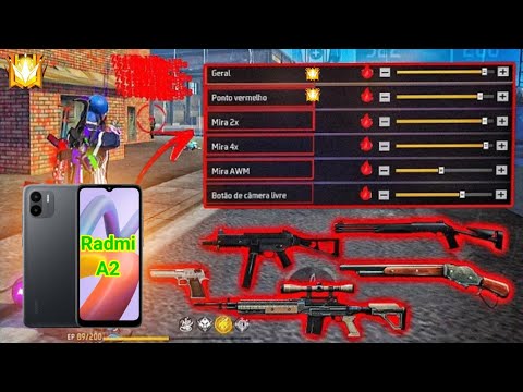 Redmi A2 Free Fire Sensitivity+Dpi+Headshot Settings