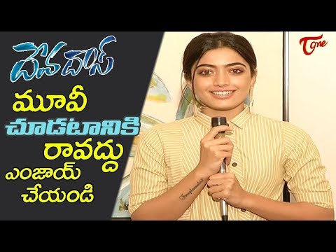 Actress Rashmika about DEVADAS | Nagarjuna, Nani, Aakansha Singh | TeluguOne Video