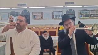 תקיעת בחצוצרות מכסף טהור כמו שהיו תוקעים בזמן בית המקדש בעת מלחמה