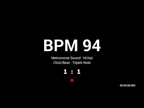Metronome BPM 94 / Hi-hat / Triplet