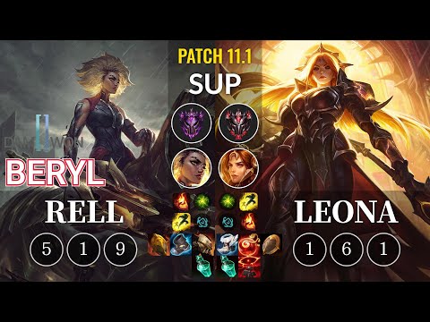 DWG BeryL Rell vs Leona Sup - KR Patch 11.1