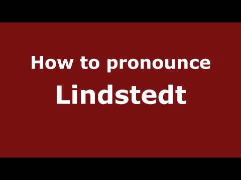 How to pronounce Lindstedt