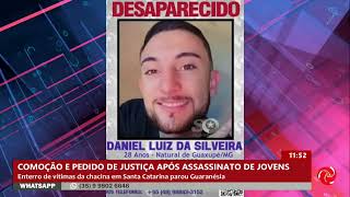 Velório marca despedida de jovens assassinados em Guaranésia