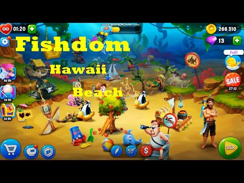 Fishdom Beach and Hawaii Aquarium Decoration HD - 3 stars | walkthrough | gameplay | ios | android