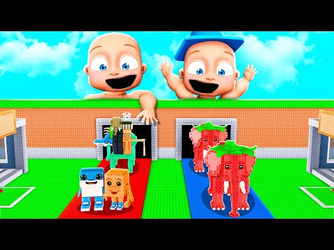 Smarty vs Little Brother ADMIN SERVERS in Steal a Brainrot!