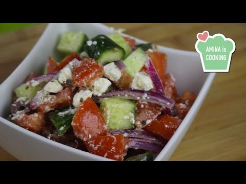 Greek Salad Recipe - Episode 88 - Amina is Cooking