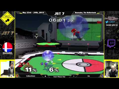 JST7 - SchlimmShady (Mario) Vs Ace (Falco) - SSBM Singles Bracket Pools D WF
