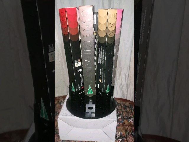 Vídeo relacionado con FlagShip Nespresso - Soporte para cápsulas de café, carrusel de almacenamiento para cápsulas de café Nespresso, soporte organizador pequeño para 80 cápsulas originales
