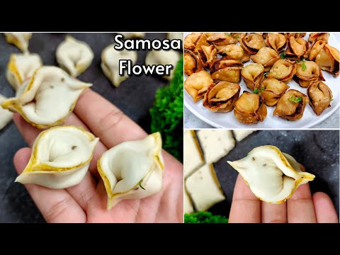 Easy Flower Samosa Recipe | Evening Snacks Recipes | Potato Samosa Recipe/New Recipe/Snacks Recipe