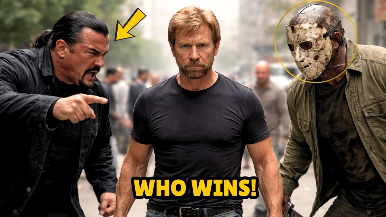 CHUCK NORRIS VS STEVEN SEAGAL & JASON TOTAL DESTRUCTION