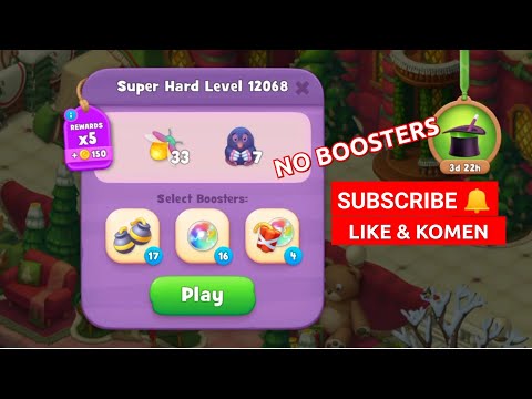 GARDENSCAPES SUPER HARD LEVEL 12068 NO BOOSTERS | MARI MAIN BERSAMA