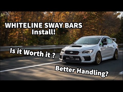 WRX STI Whiteline Sway Bar Install! Is it Worth it ?