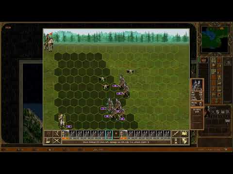 Heroes 3 Horn of the Abyss map: With Sword and Fire - Graveyard fight