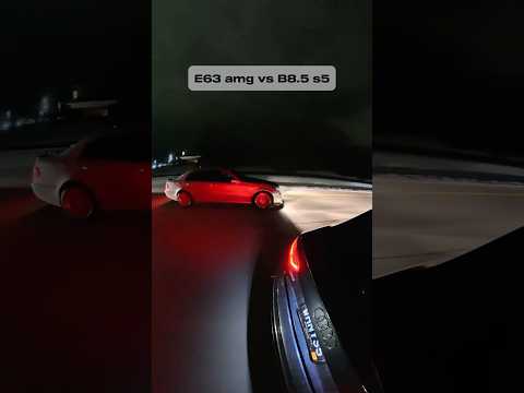 E63 AMG vs B8.5 S5 roll races
