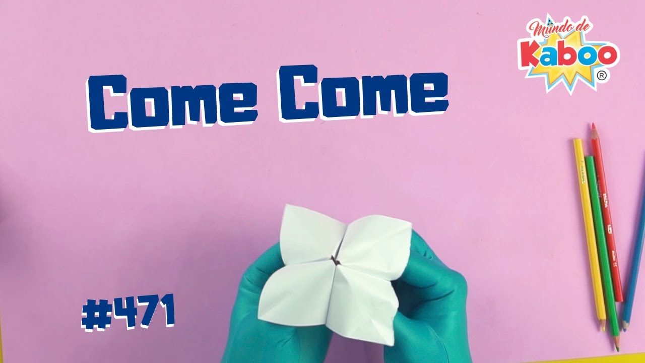 Come-come de Papel - DIY | Brincadeira para criança | Vídeo infantil | Mundo de Kaboo