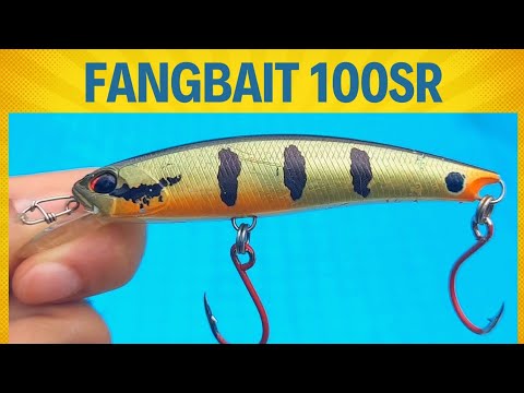 Duo Realis FangBait 100SR, isca artificial de meia água na cor TUCUNARÉ açu.