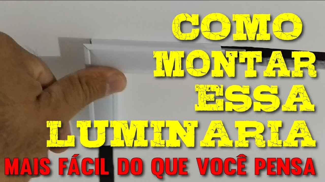 Como Montar Luminária Perfil De Led Embutido Em Gesso