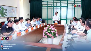 Thường trực Tỉnh uỷ làm việc với Ban Quản lý Khu kinh tế Lào Cai | THLC