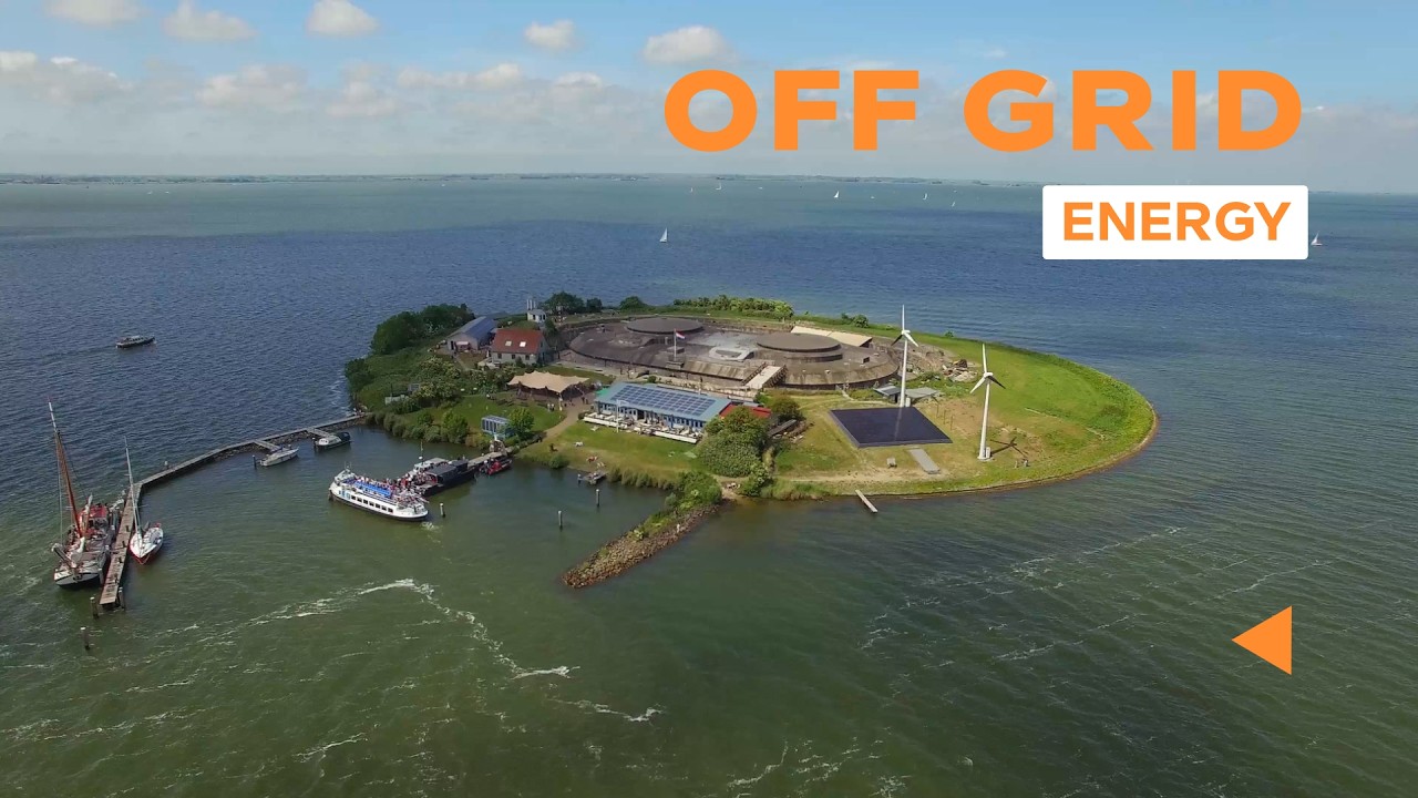 Historic fort island near Amsterdam with renewable energy hardware