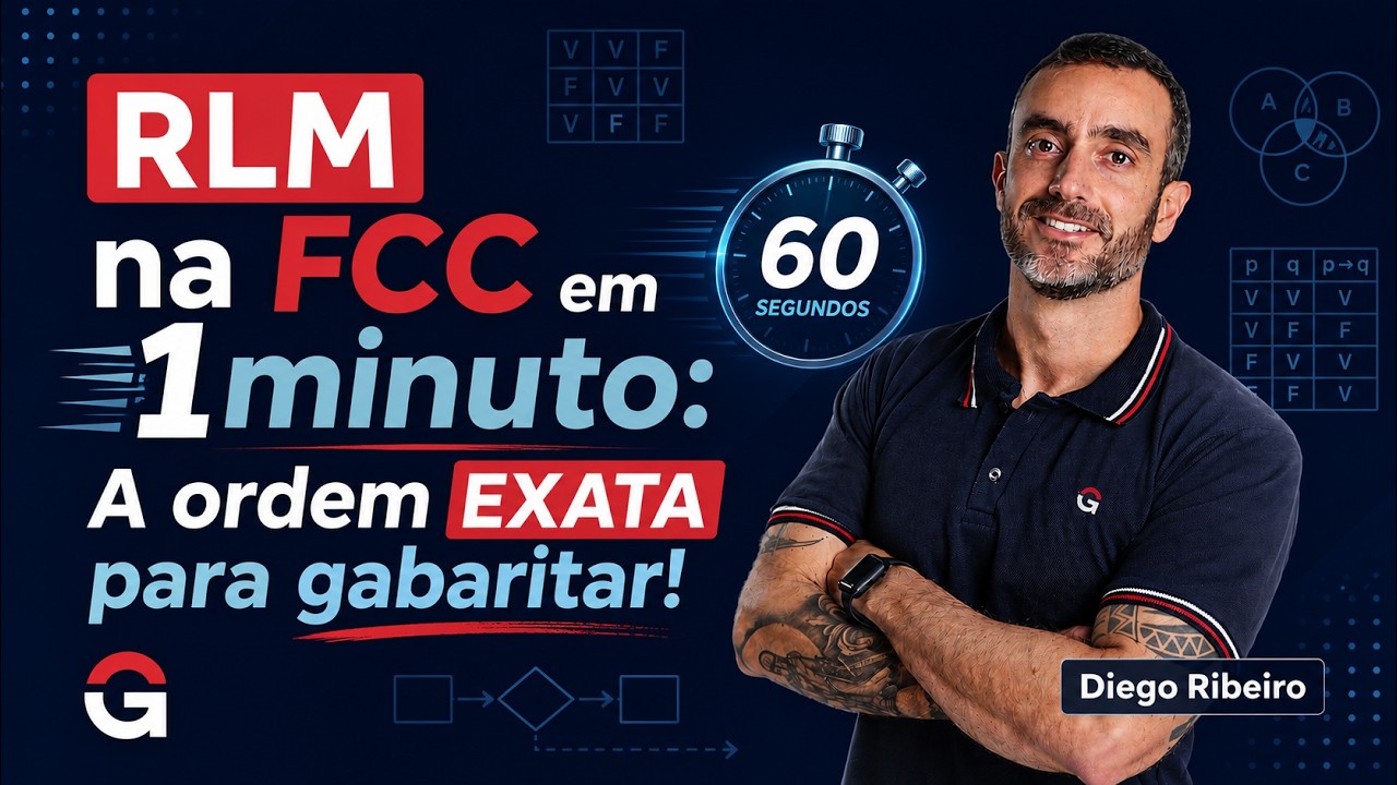 RLM na FCC em 1 minuto: A ordem EXATA para gabaritar!