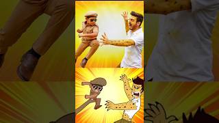 Download lagu little Singham cartoon all characters in real life #phonkmusic #audio #edm #viralvideo #cartoon mp3