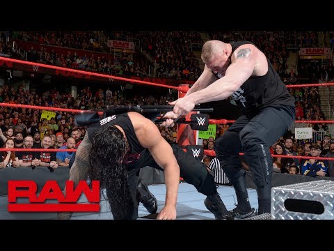 Brock Lesnar brutalizes injured Roman Reigns: Raw, March 26, 2018