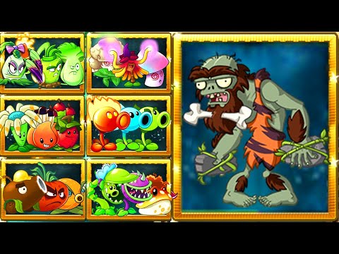 PvZ 2 Random Team Plants VS Flag & Rockpuncher Zombie LEVEL 10 - Which Plant Team 's Best?