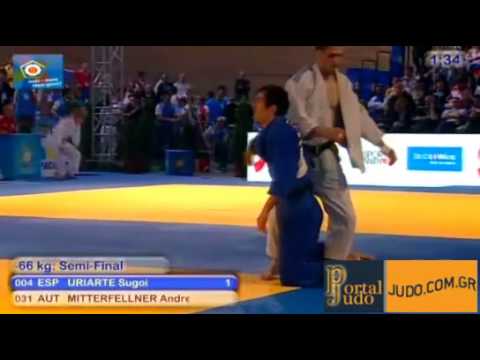 European Judo Championship Vienna 2010 Semifinal -66kg Uriarte (ESP)-Mitterfellner (AUT)