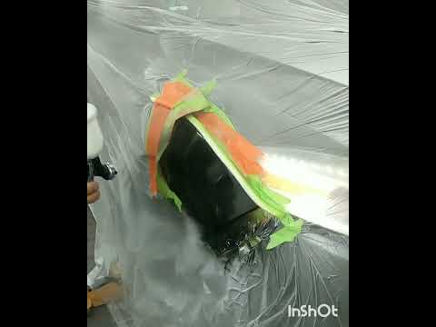 smart repair, mitten in die fläche anlackieren.